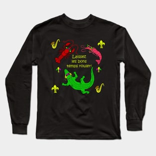 Mardi Gras Critters Long Sleeve T-Shirt